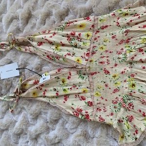 Boho light pink tank, Floral Print, NWT/Never been worn, LPA- Size Small